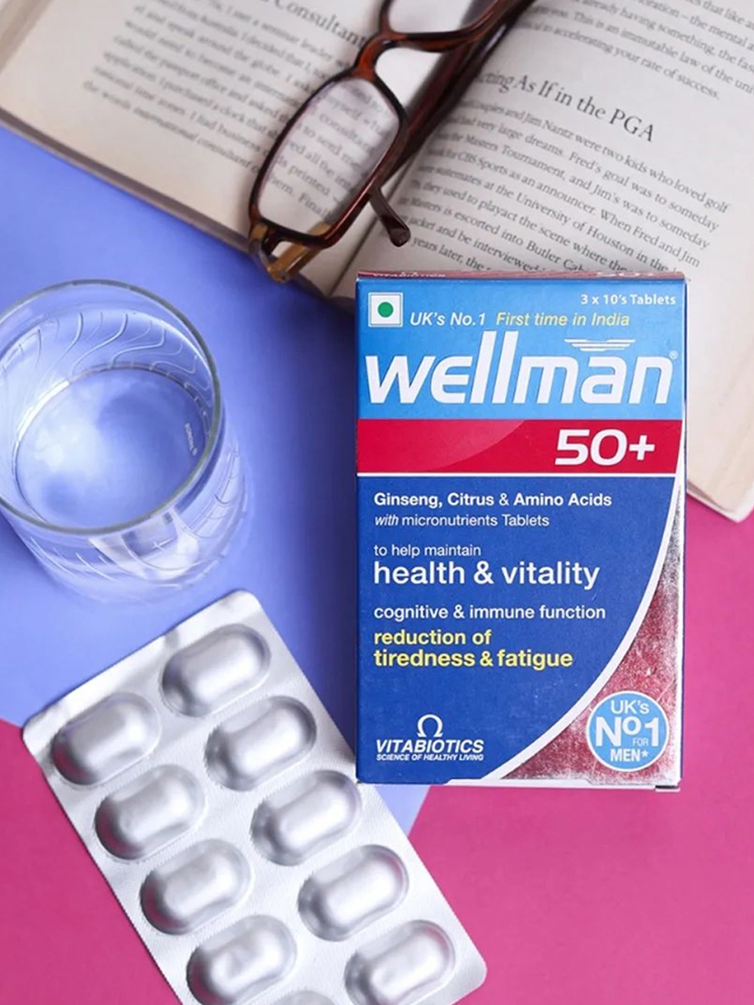 

Wellman Men 50+ Multivitamin Tablets 30 Tablets, Blue