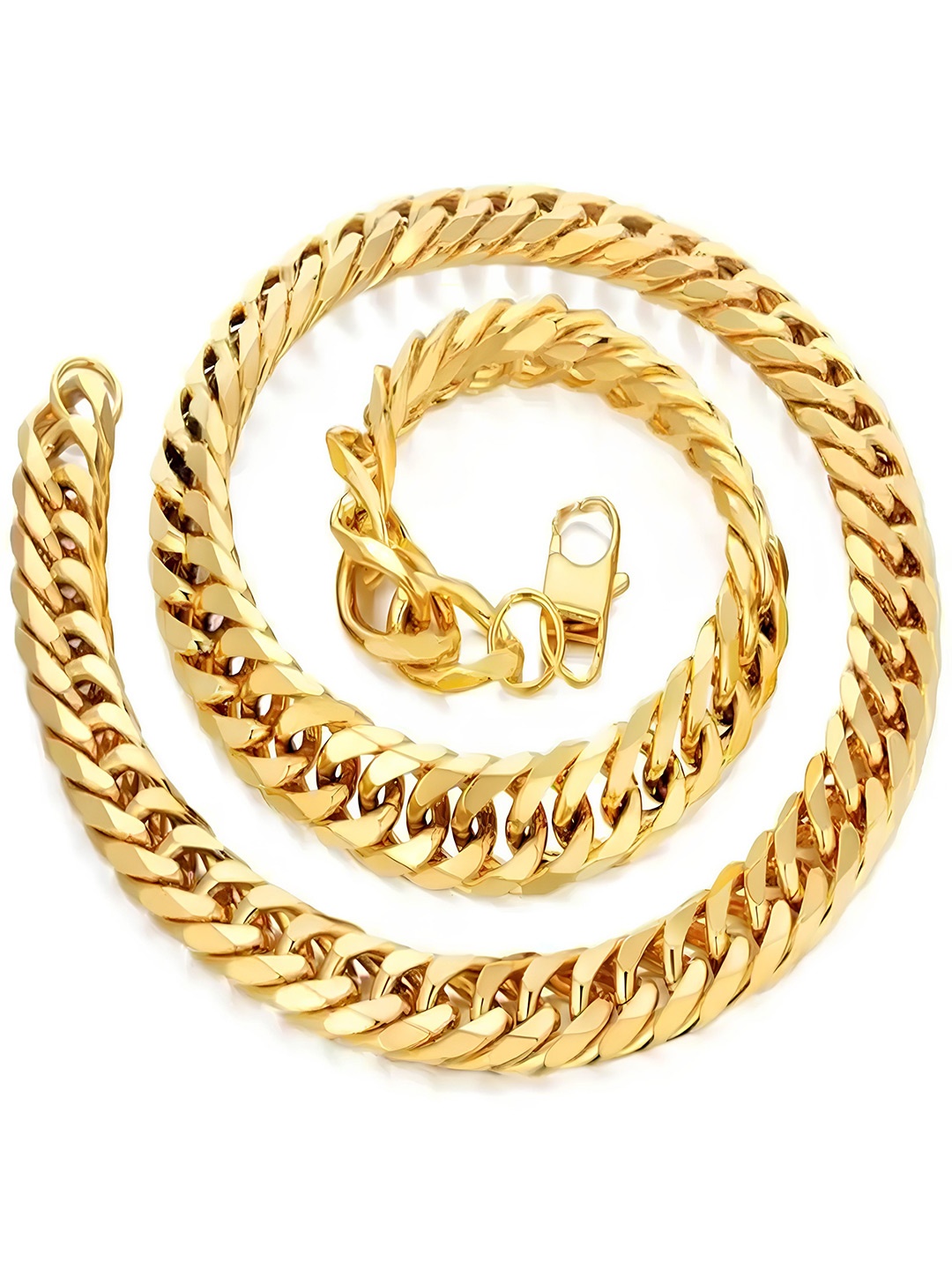 

KARISHMA KREATIONS Unisex Stainless Steel Gold-Plated Chain