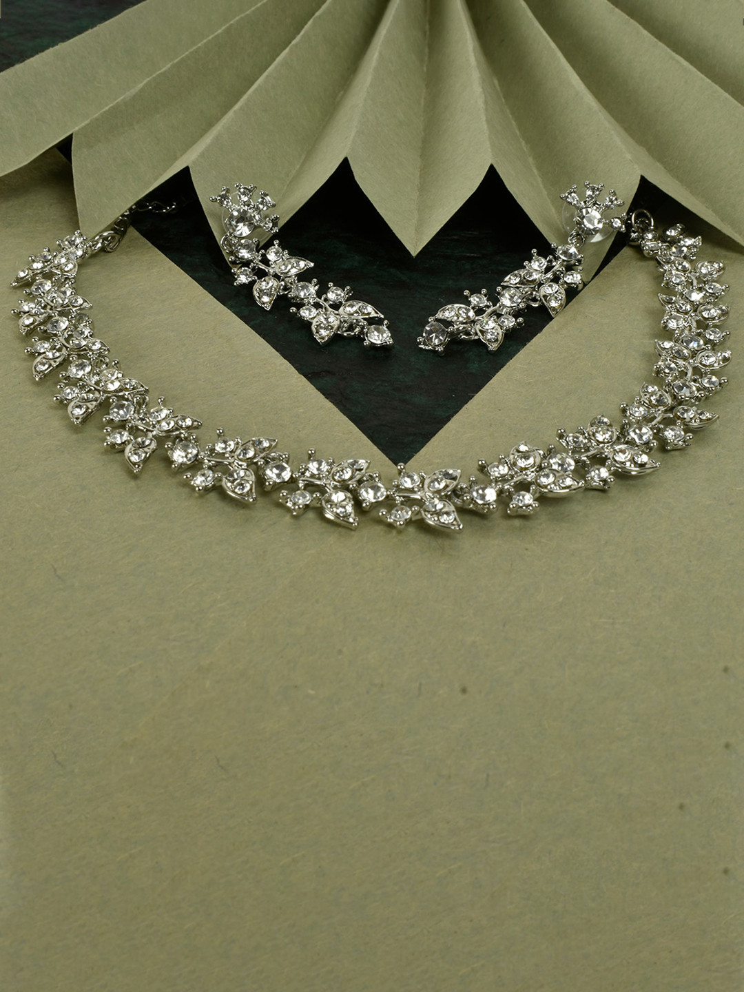 

Kord Store Rhodium-Plated American Stone Jewelry Set, Silver
