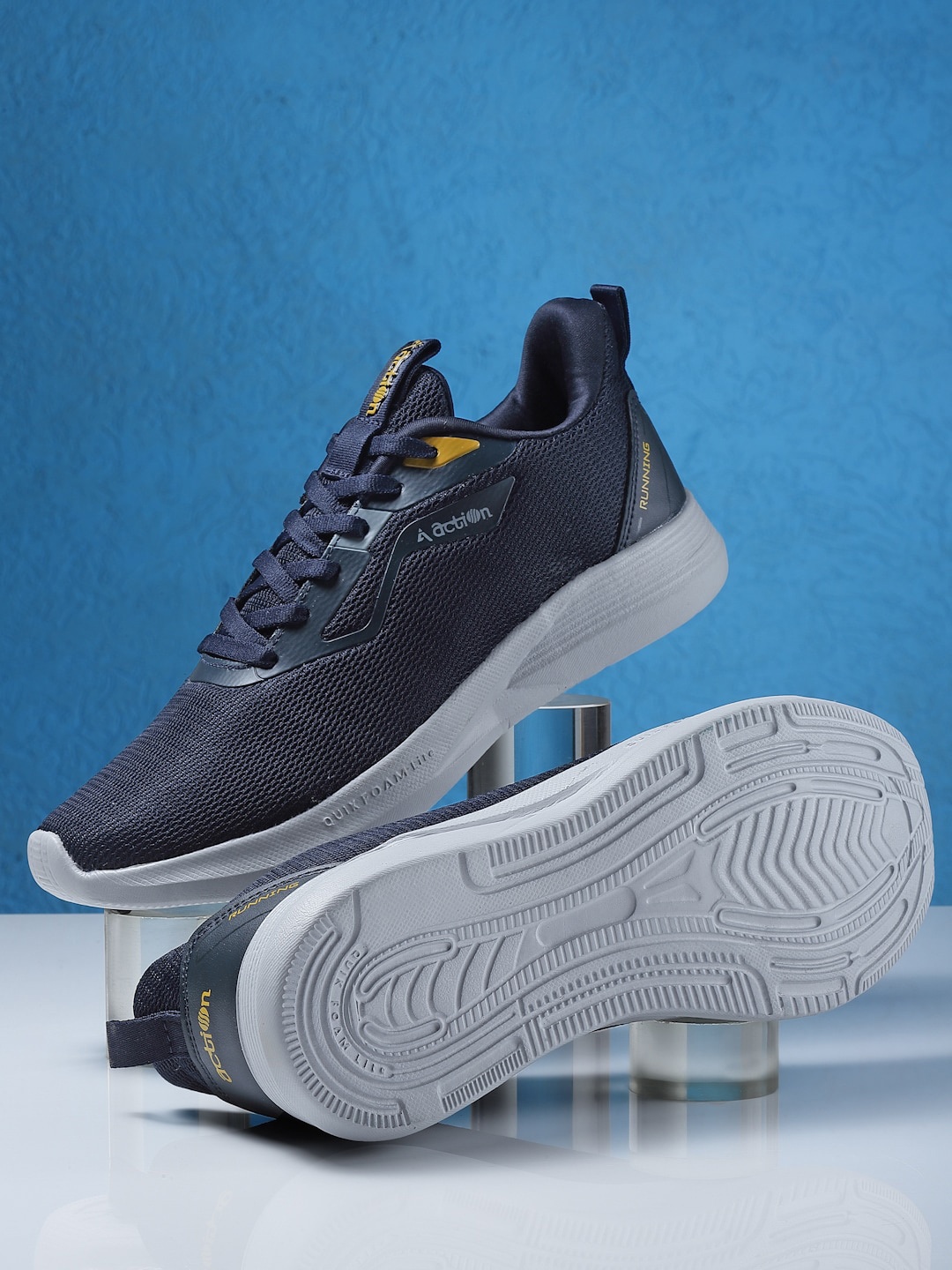 

Action Men Swift-102 Textured Lightweight Sneakers, Navy blue