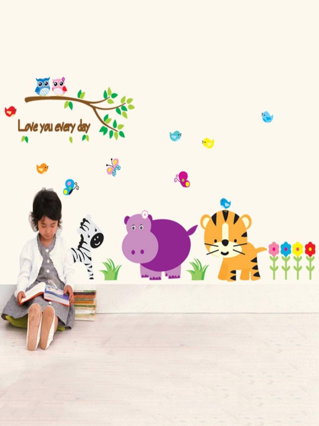 

Jaamso Royals Pink Printed Self Adhesive Wall Sticker