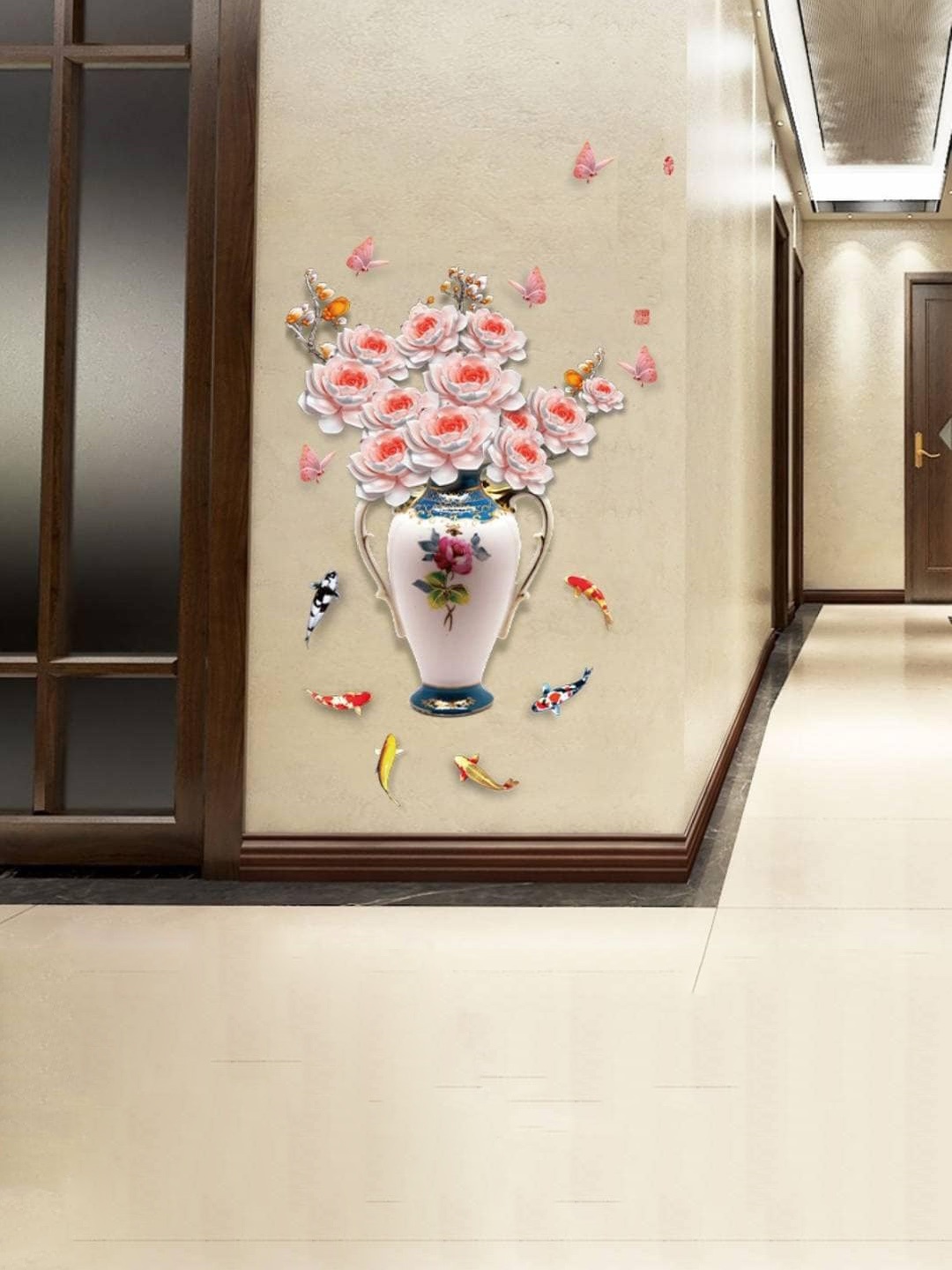 

Jaamso Royals Pink Printed Self Adhesive Wall Sticker
