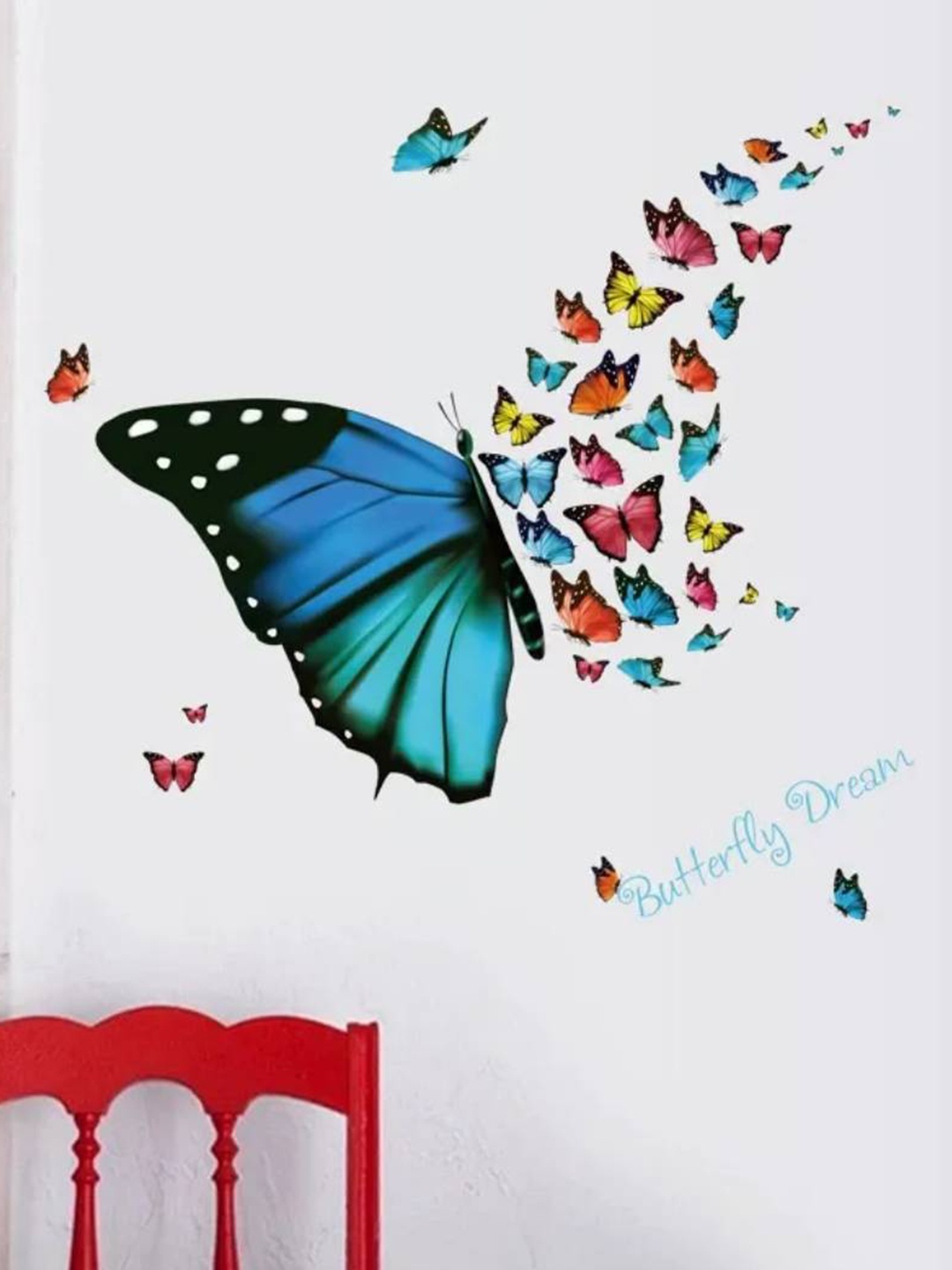 

Jaamso Royals Blue Printed Self Adhesive Wall Sticker