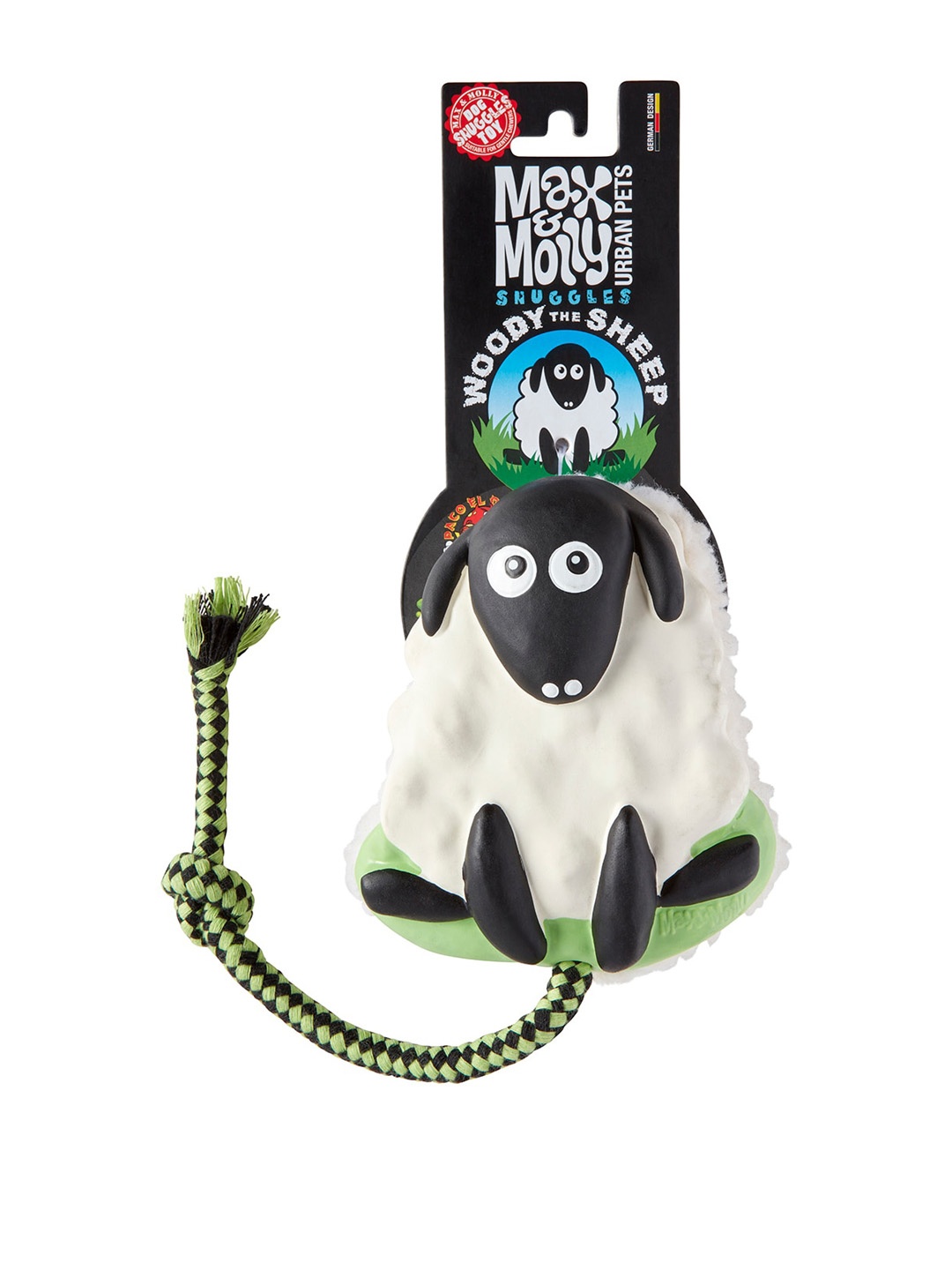 

Max & Molly Off-White Woody The Sheep Snuggles Pet Toy