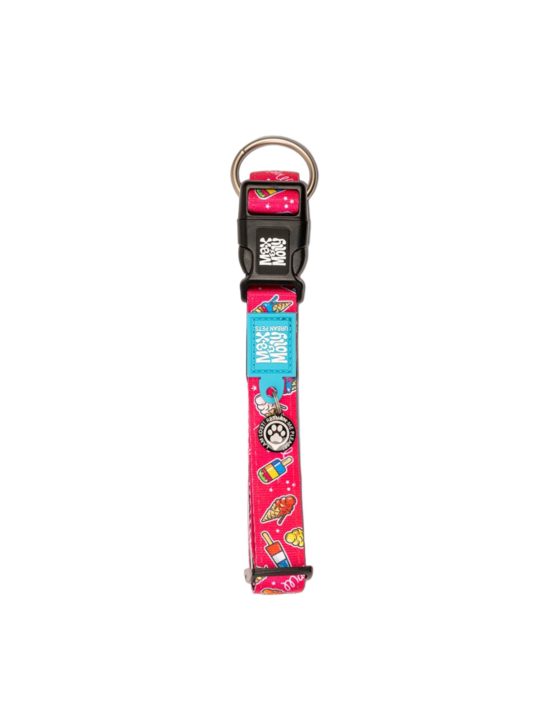 

Max & Molly Graphic Printed Dog Collar, Pink