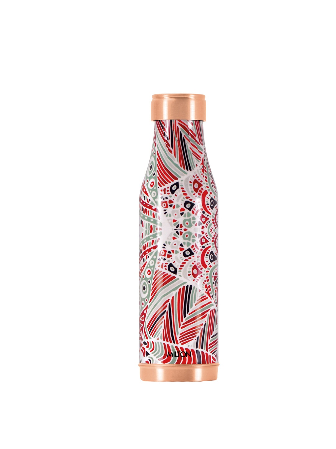 

Milton Red & White Copper Charge Design Lacquer Coating Crafted Water Bottle - 930 ml