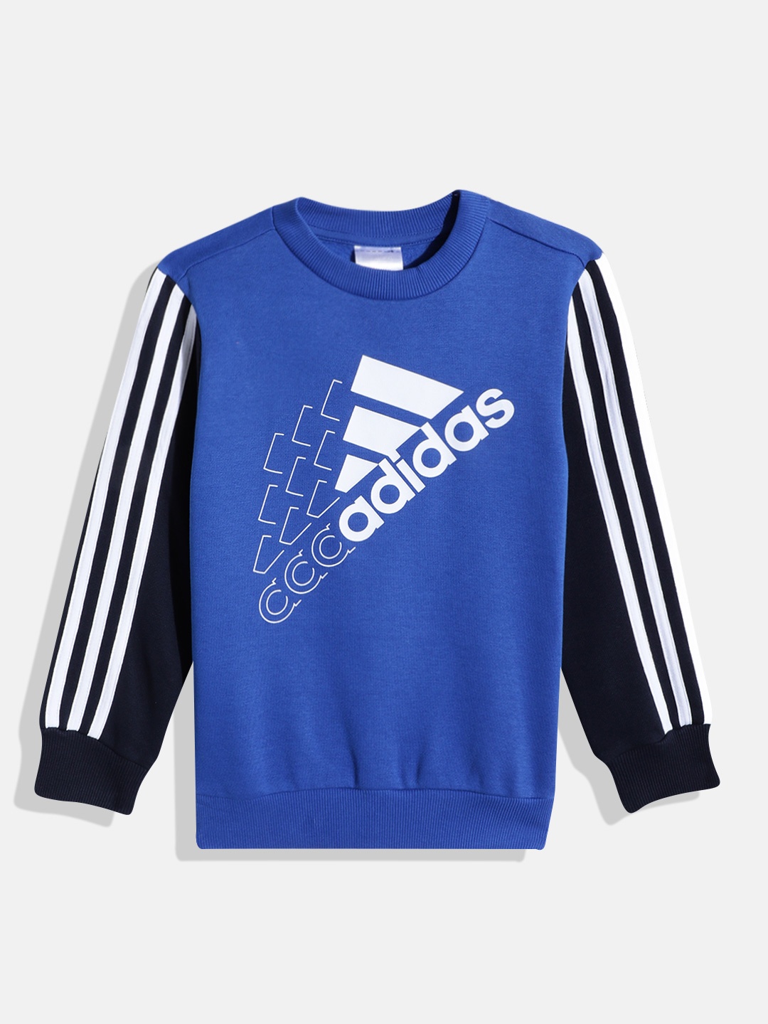 

ADIDAS Boys Brand Logo Print Outdoor Sweatshirt, Blue