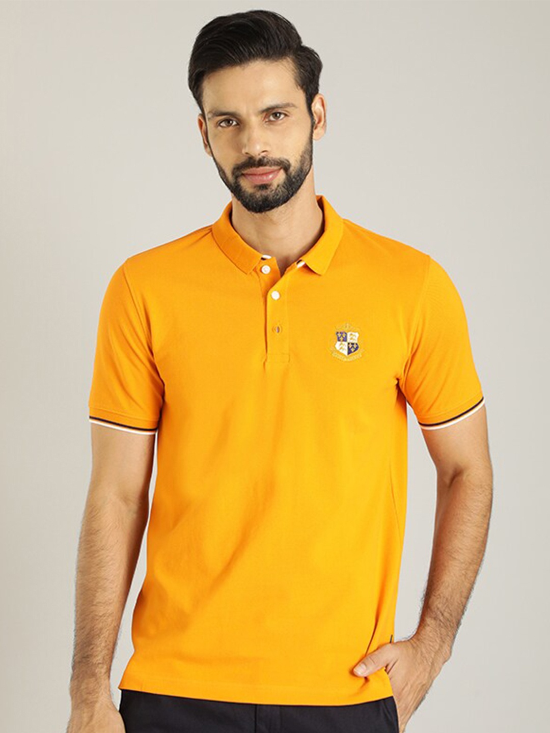 

Indian Terrain Polo Collar Casual T-shirt, Orange
