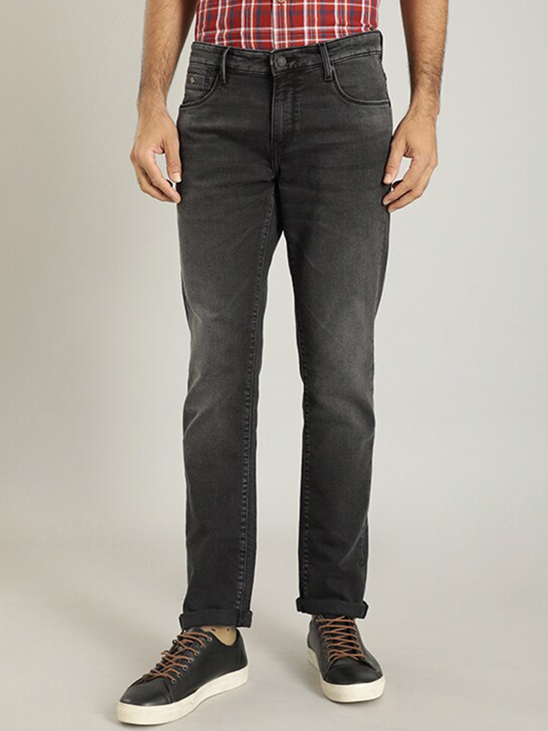 

Indian Terrain Men Grey Brooklyn Slim Fit Clean Look Jeans