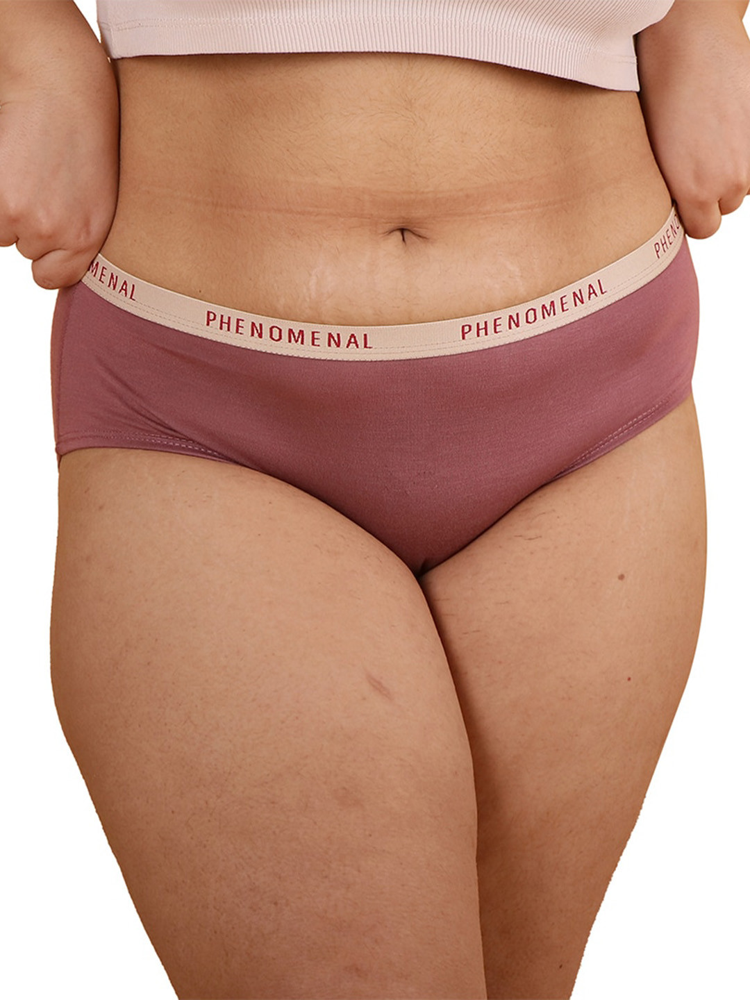 

CARMESI Mid-Rise Phenomenal Light & Sweat Absorbent Hipster Briefs PPLB1299CARM98, Mauve