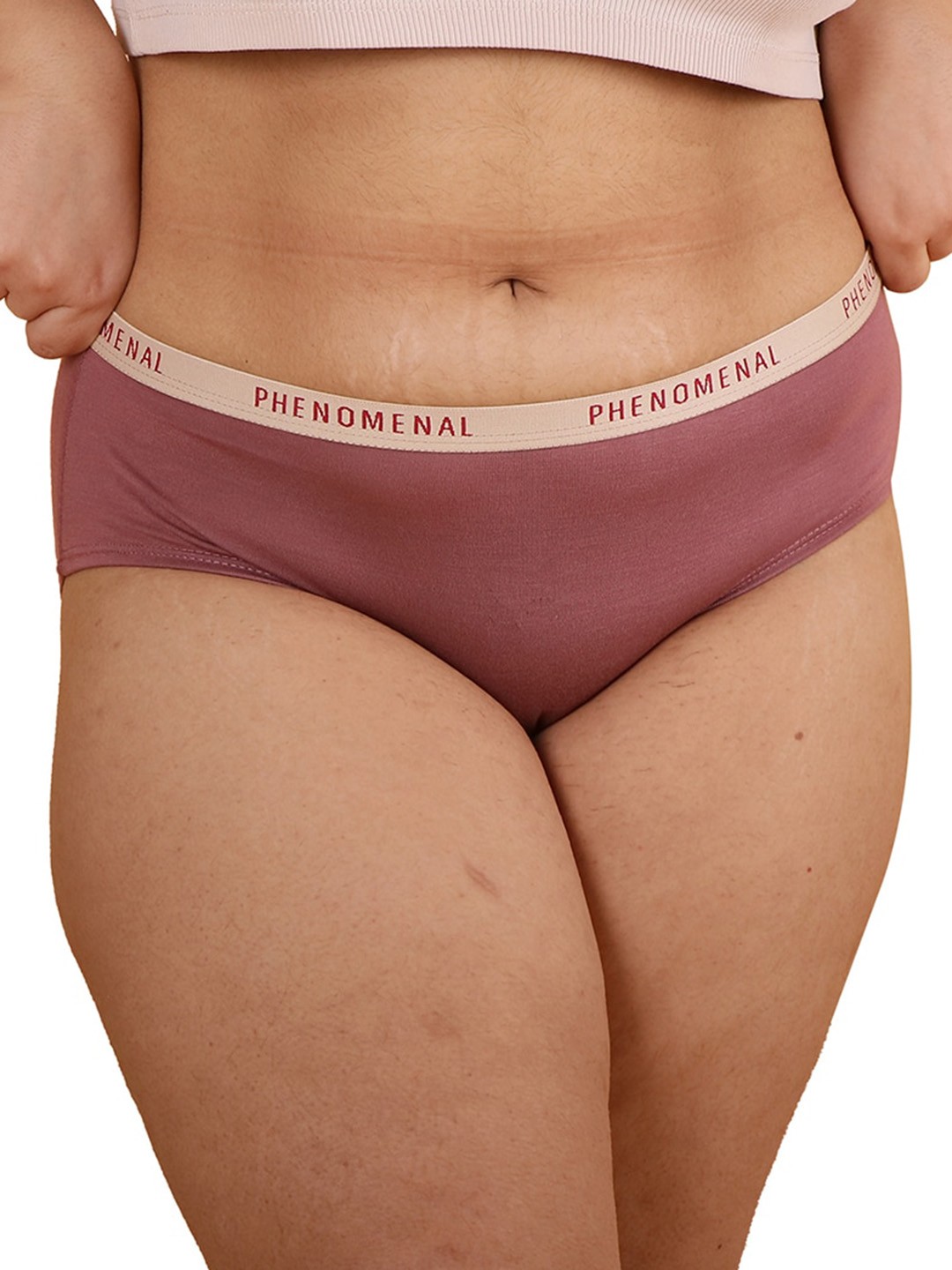 

CARMESI Mid-Rise Phenomenal Light & Sweat Absorbent Hipster Briefs PPLB1299CARM96, Mauve