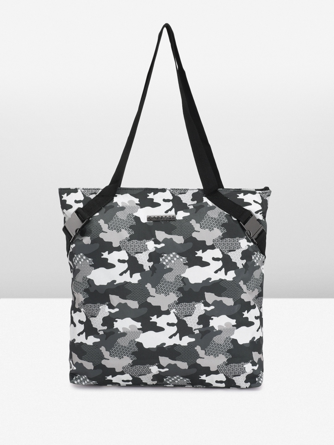 

Caprese Camouflage Printed Shoulder Bag, Grey