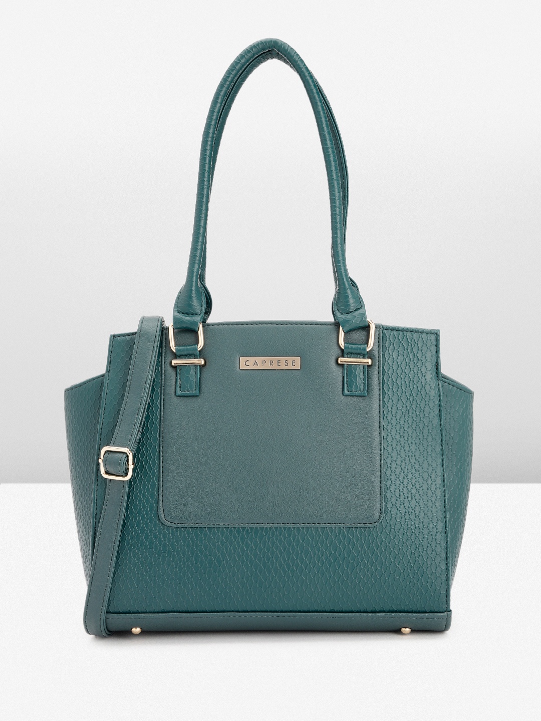 

Caprese Textured Shoulder Bag, Green