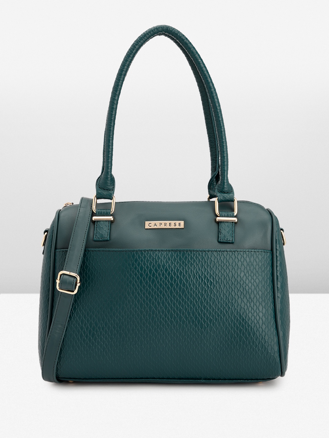 

Caprese Textured Handheld Bag, Teal