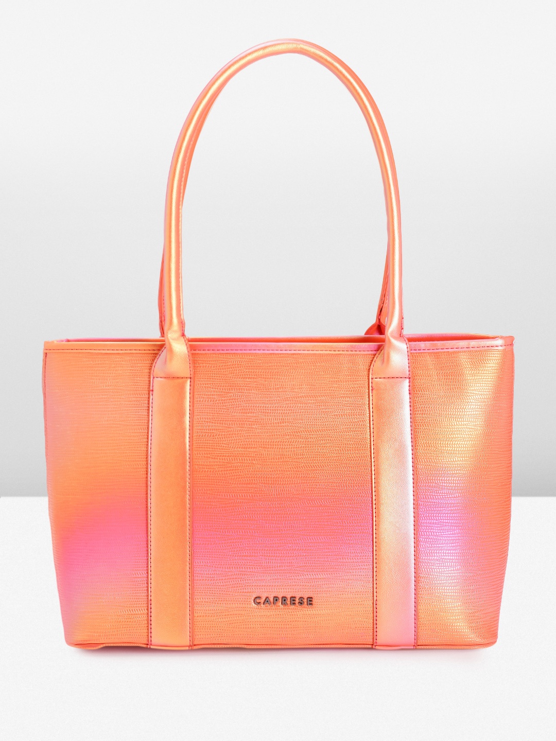 

Caprese Women Textured Shoulder Bag, Pink
