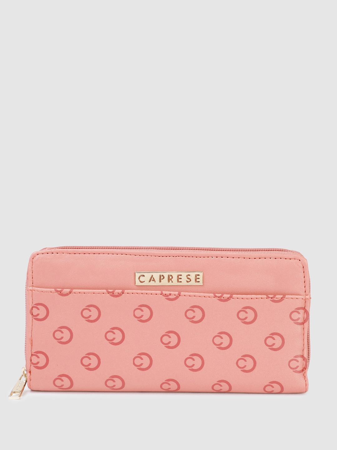 

Caprese Women FREYA Printed Zip Around Wallet, Yellow