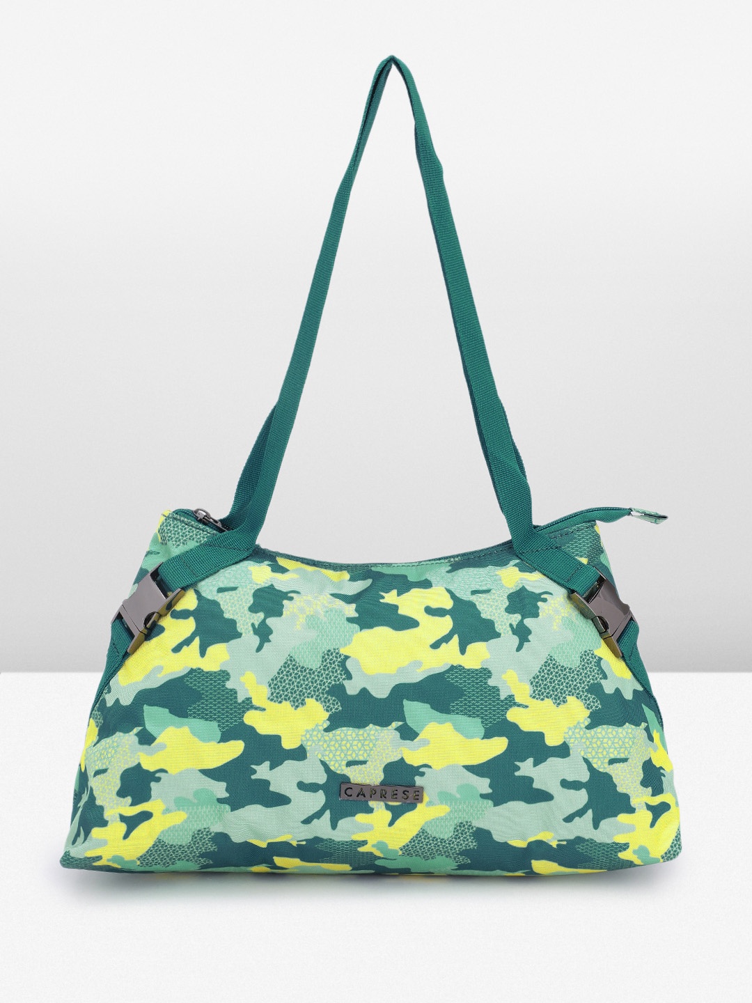 

Caprese Camouflage Printed Shoulder Bag, Green
