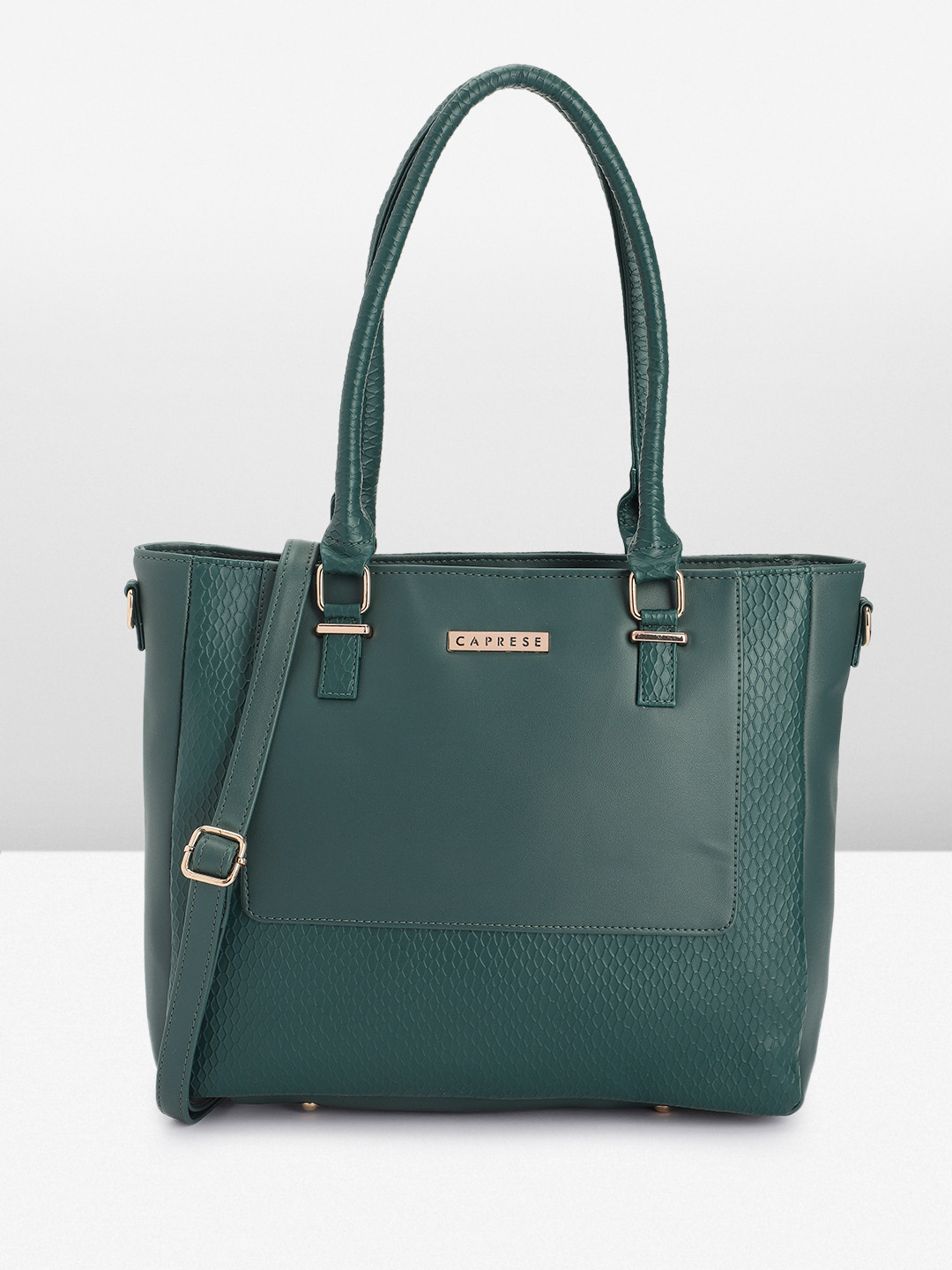 

Caprese Textured Shoulder Bag, Green