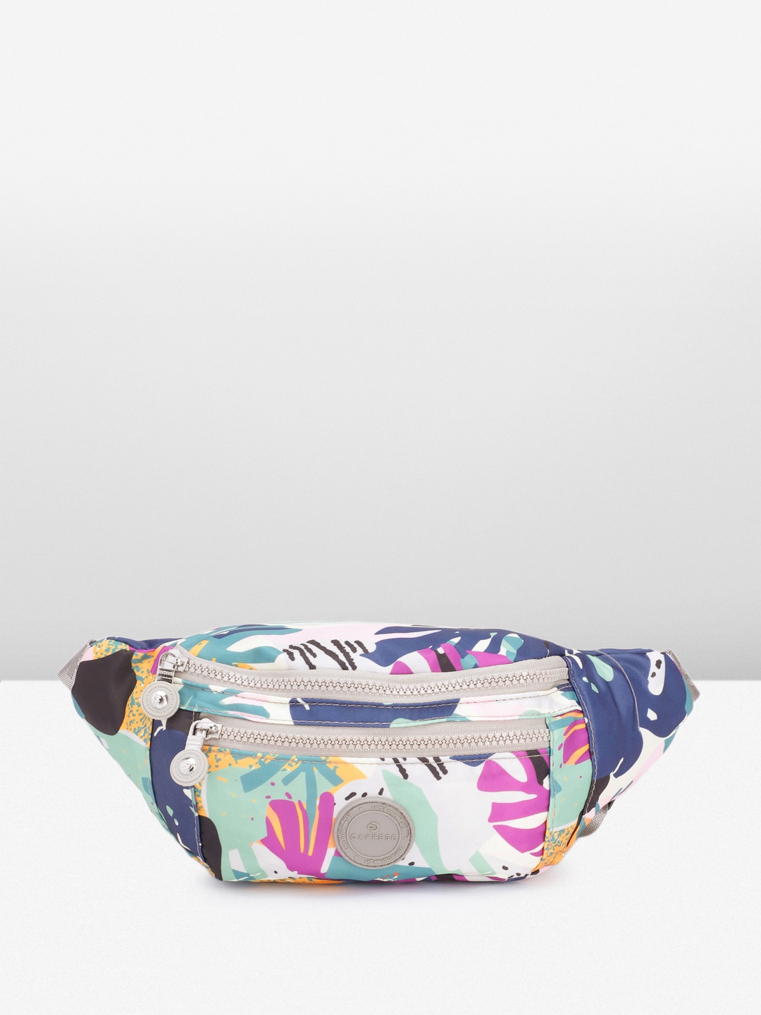 

Caprese Women Abstract Printed Waist Pouch, Multi