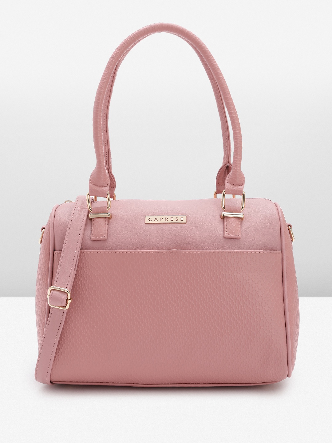 

Caprese Textured Shoulder Bag, Pink