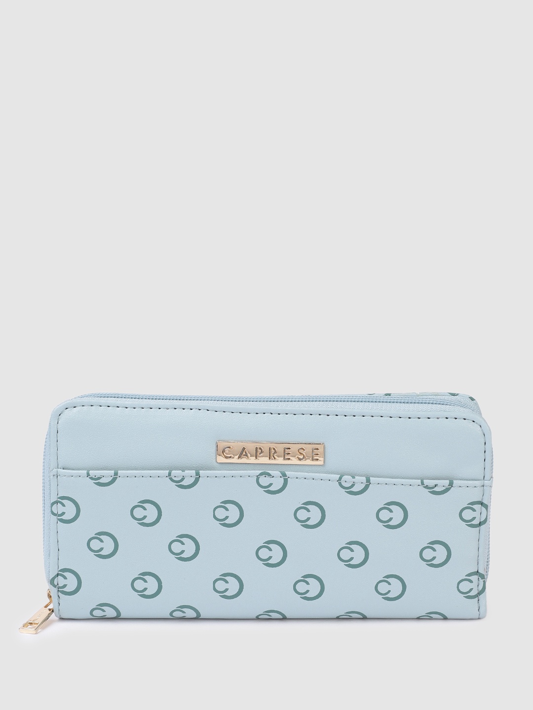 

Caprese Women FREYA Printed Zip Around Wallet, Blue