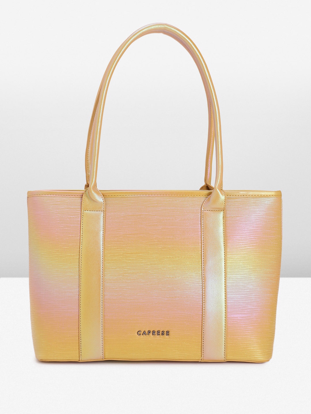 

Caprese Textured Shoulder Bag, Yellow