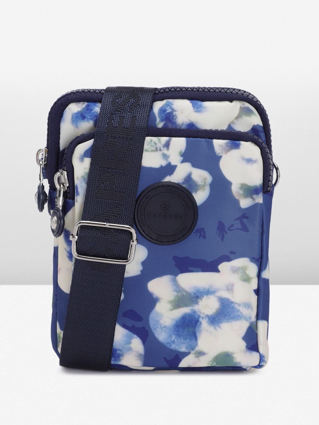 

Caprese CELIA Floral Printed Sling Bag, Blue