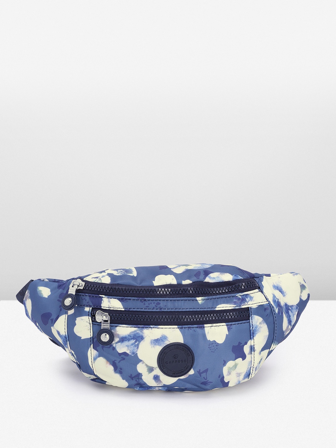 

Caprese Women Abstract Printed Waist Pouch, Blue