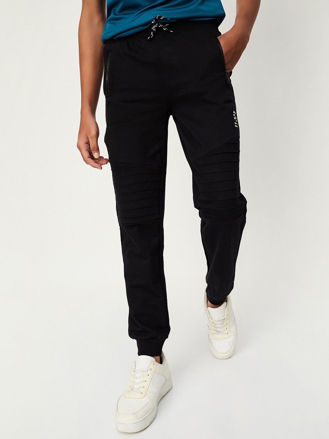 

max Boys Pure Cotton Joggers, Black