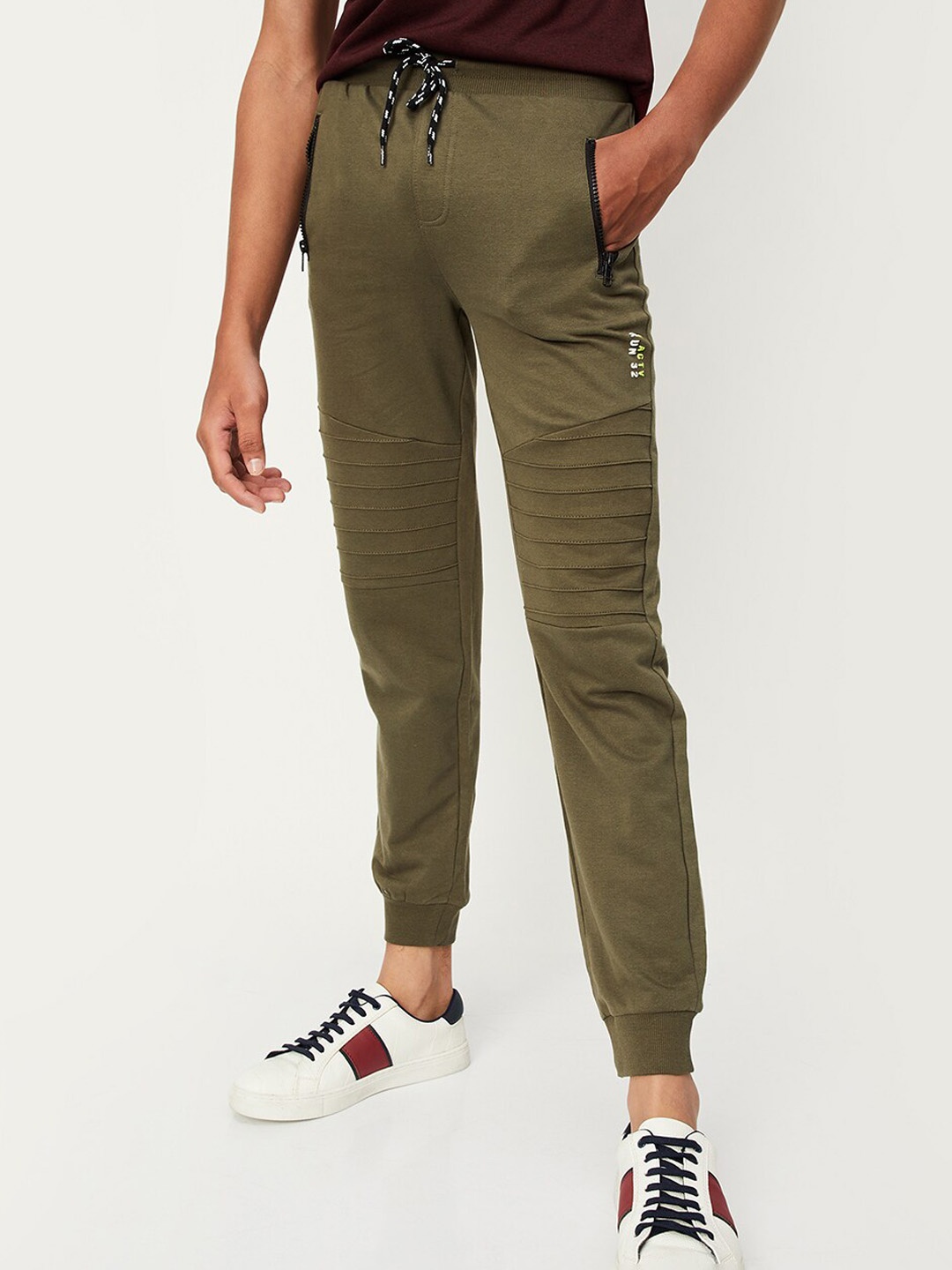 

max Boys Pure Cotton Joggers, Olive