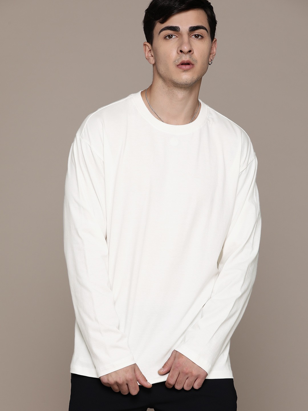 

The Roadster Lifestyle Co. Pure Cotton T-shirt, Off white