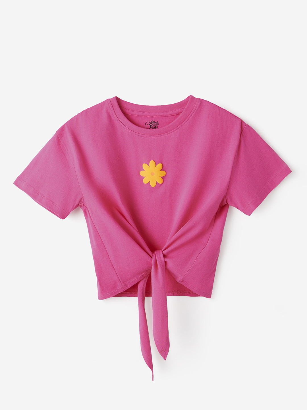 

The Souled Store Girls Pure Cotton Casual T-Shirt, Pink