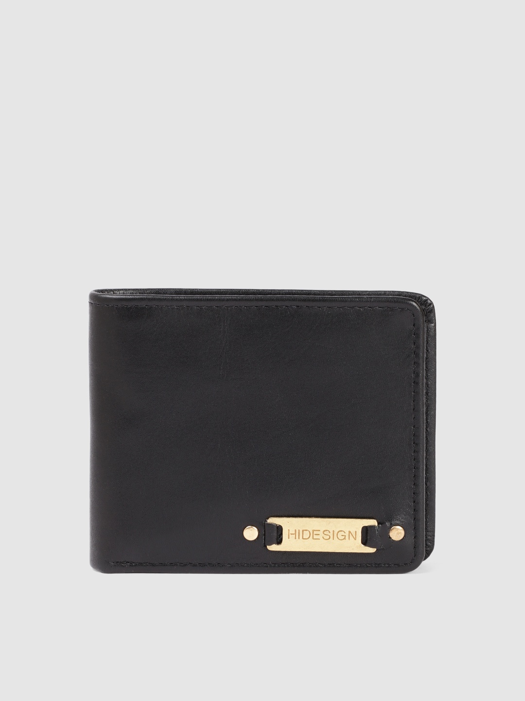 

Hidesign Men Leather Two Fold Wallet, Black