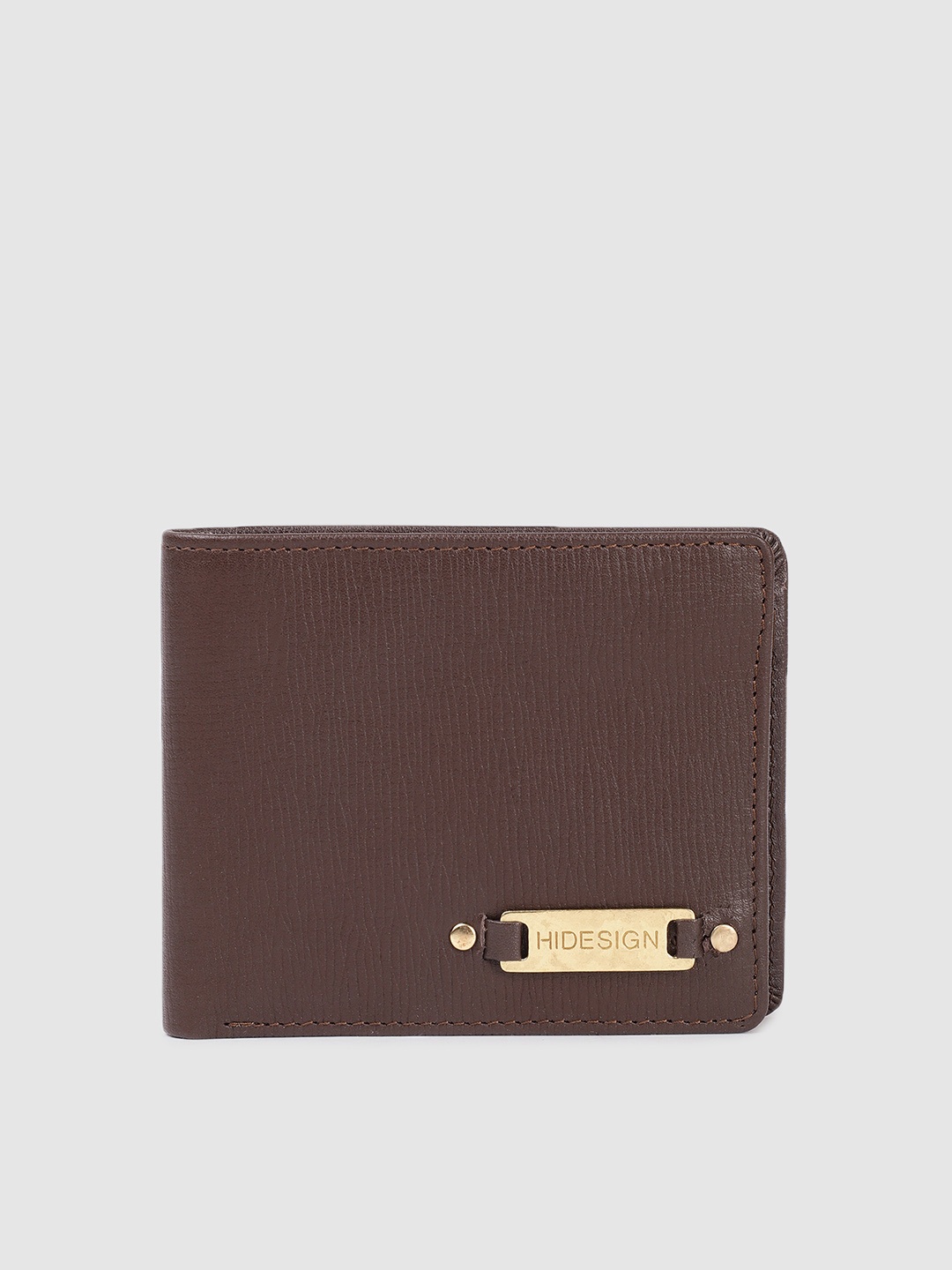 

Hidesign Men Leather Two Fold Wallet, Brown