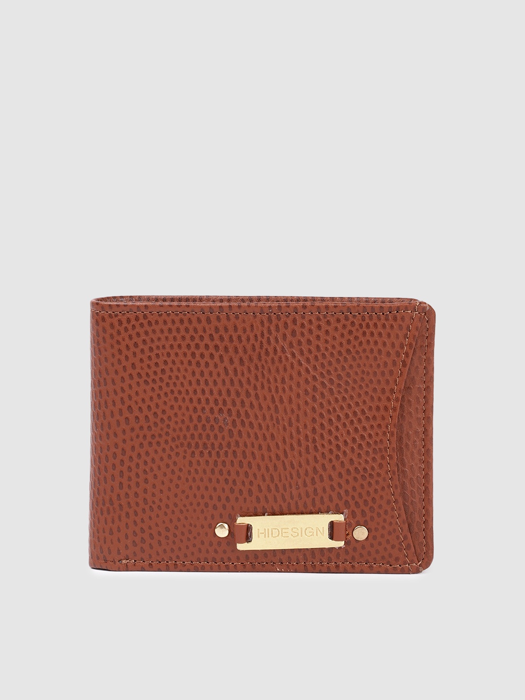 

Hidesign Men Leather Two Fold Wallet, Tan