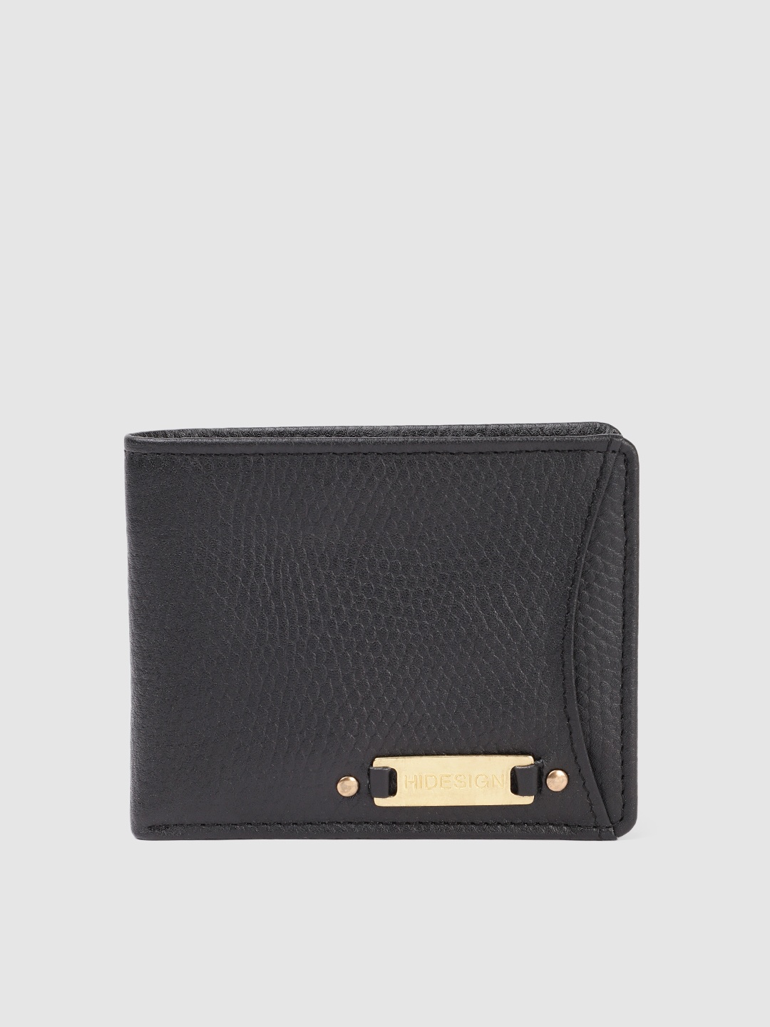 

Hidesign Men Leather Two Fold Wallet, Black