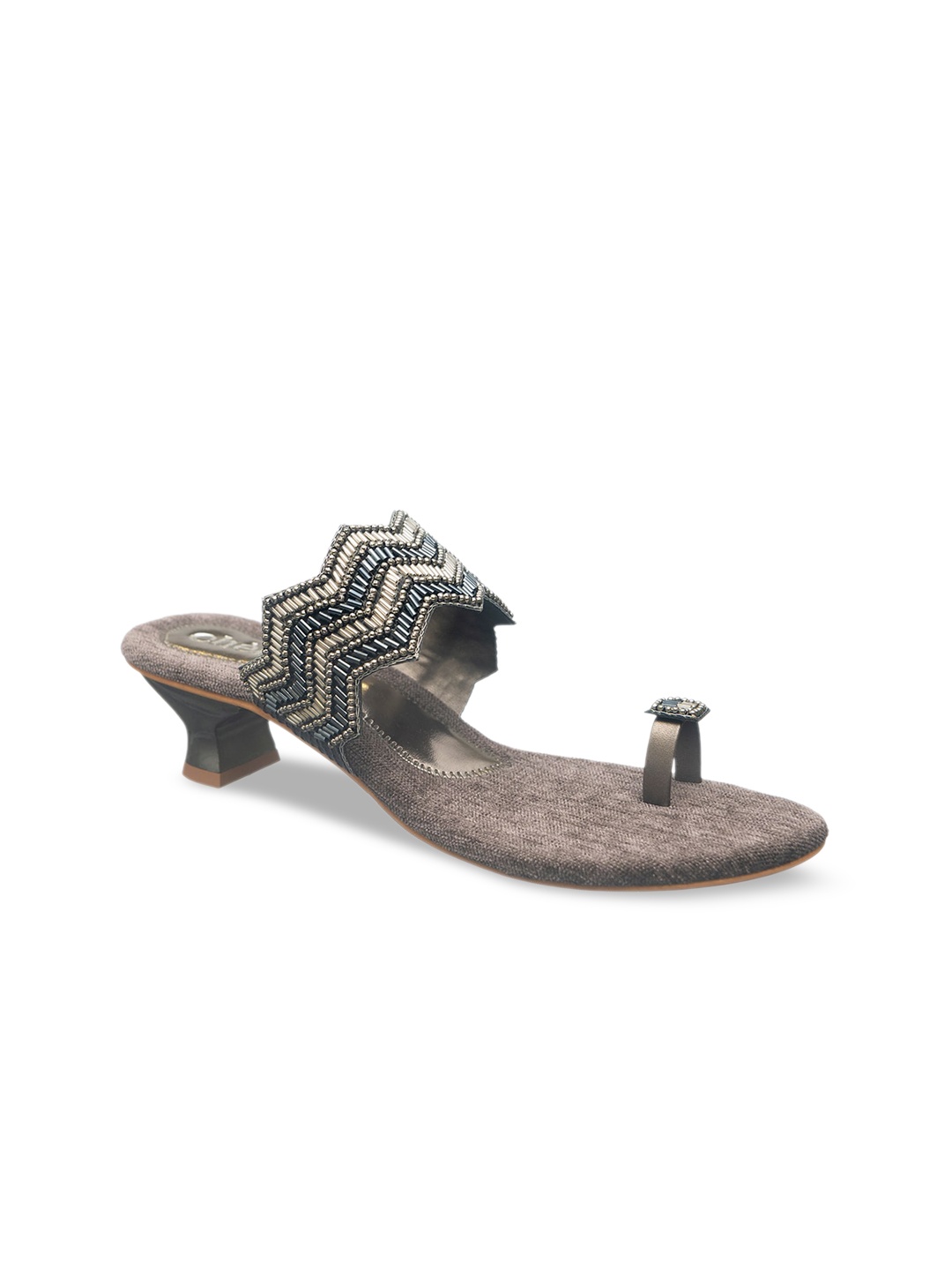 

Chere Jazzy Embellished Kitten Heels, Black