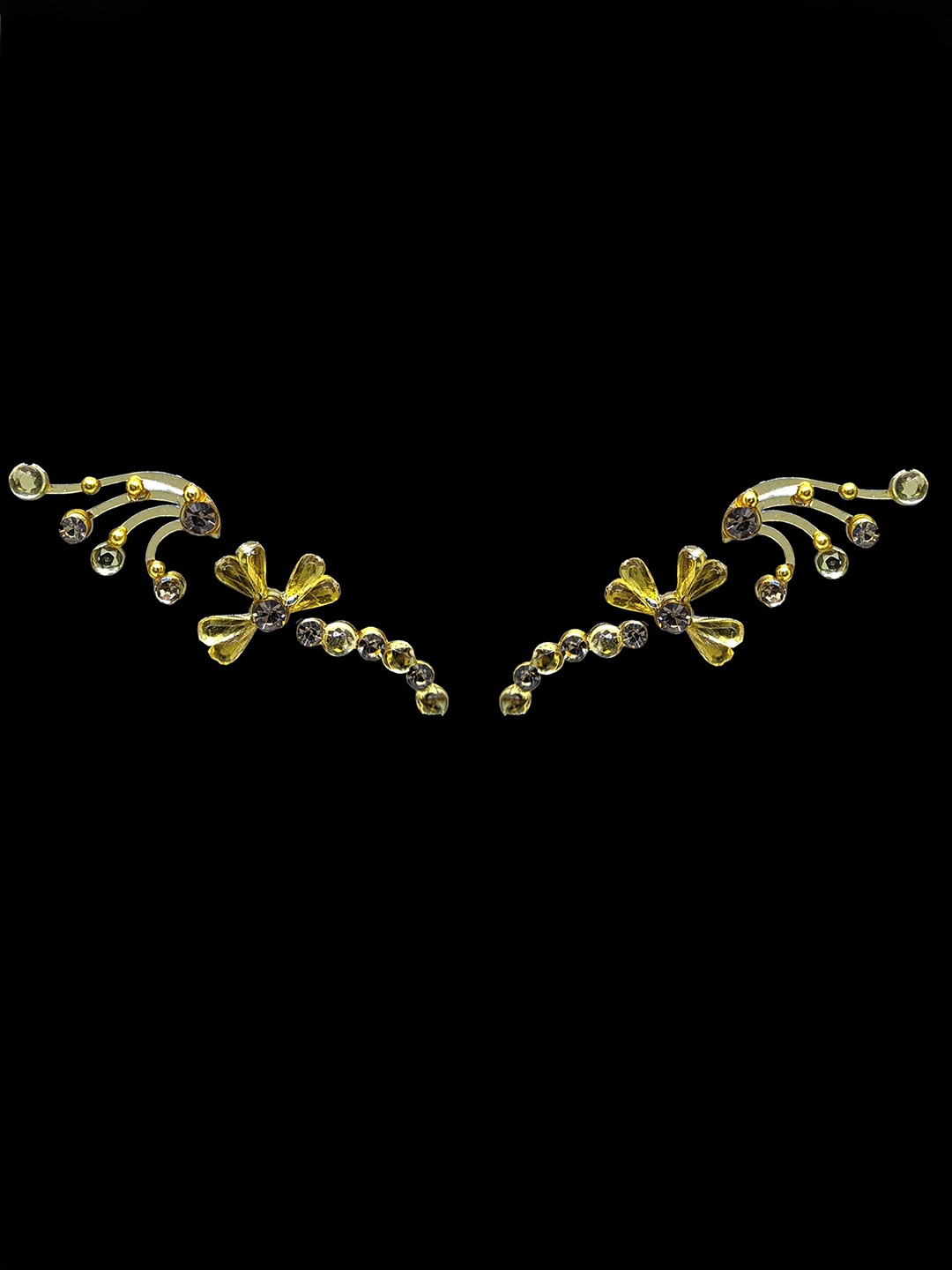 

Comet Busters Handcrafted Face Gems Rave Eye Decoration Eye Jewels Eye Bindi - Gold