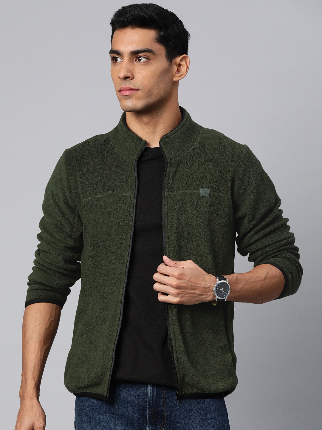 

Pierre Carlo Men Printed Sweatshirt, Olive