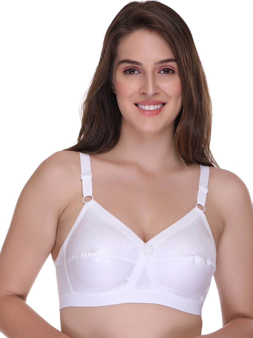 

SONA Full Coverage Non-Wired All Day Comfort Cotton Bra, White