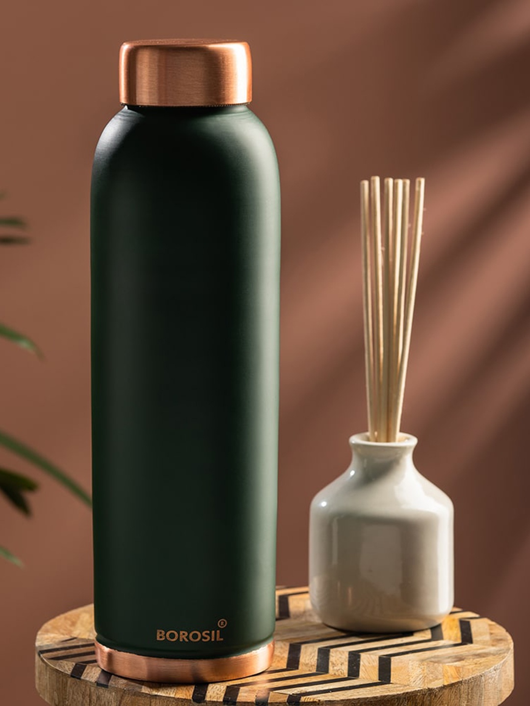 

BOROSIL Green Leak Proof Copper Water Bottle - 1L