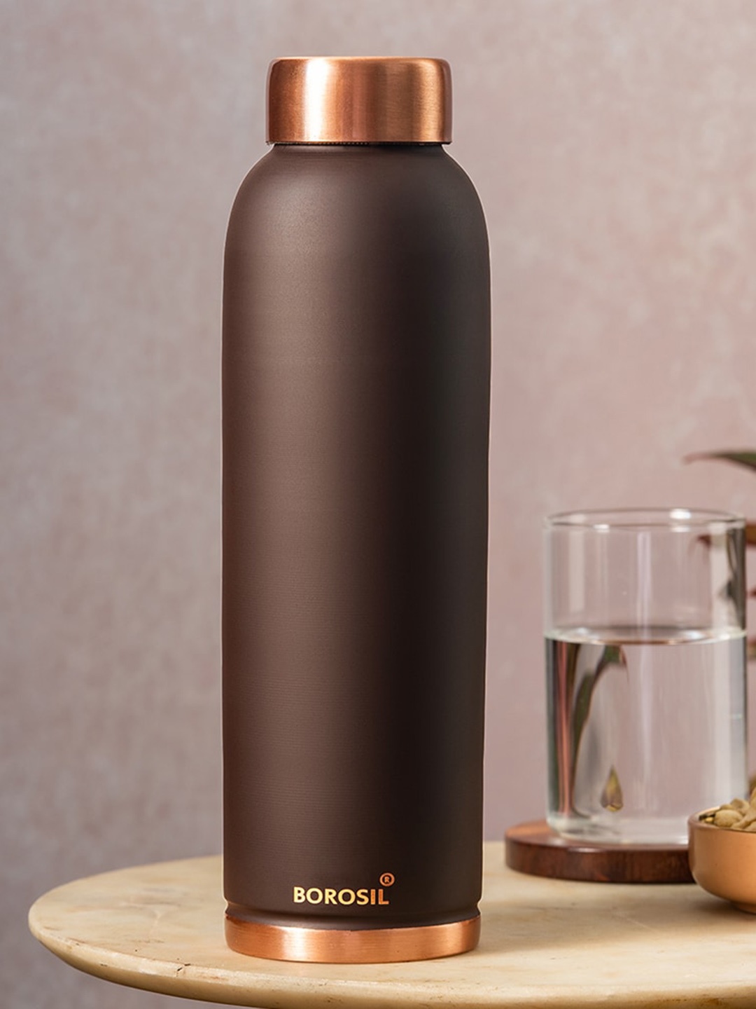 

BOROSIL Brown Leak Proof Copper Water Bottle - 1L