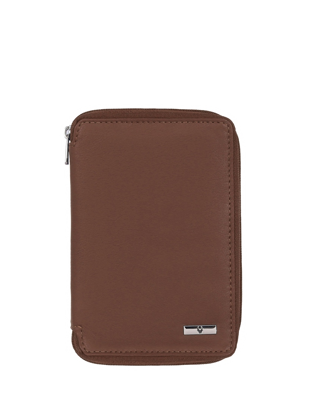 

WildHorn Unisex Textured Leather Passport Holder, Brown