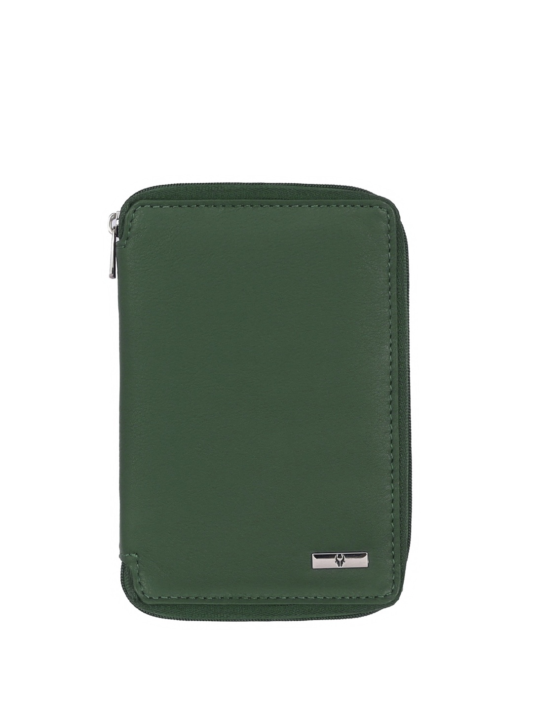 

WildHorn Unisex Textured Leather Passport Holder, Green