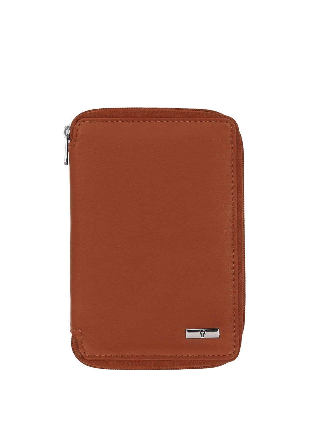 

WildHorn Unisex Textured Leather Passport Holder, Brown