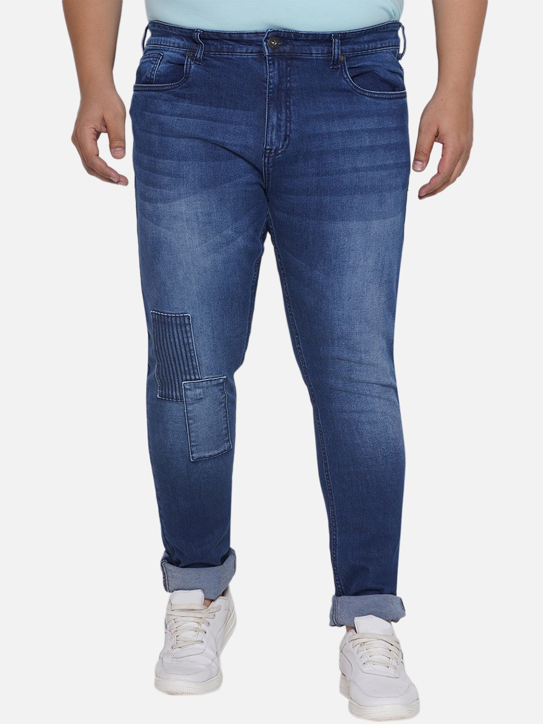 

Santonio Men Classic Light Fade Clean Look Stretchable Jeans, Blue