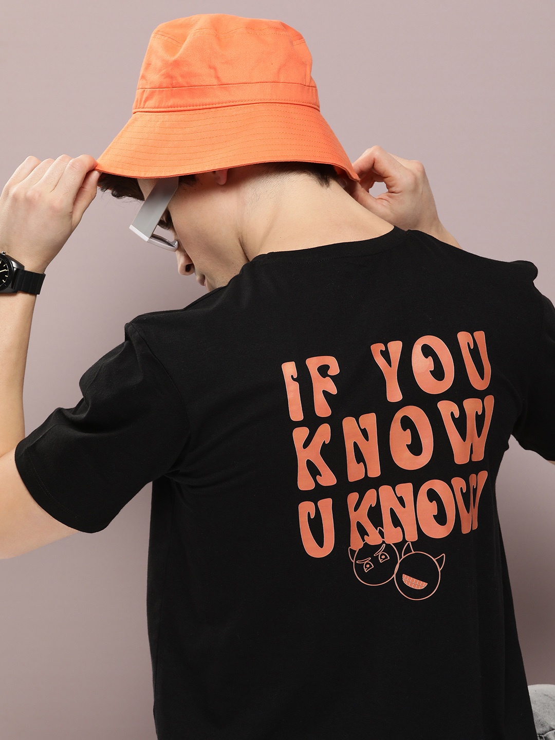 

Kook N Keech Men Typography Printed Pure Cotton T-shirt, Black
