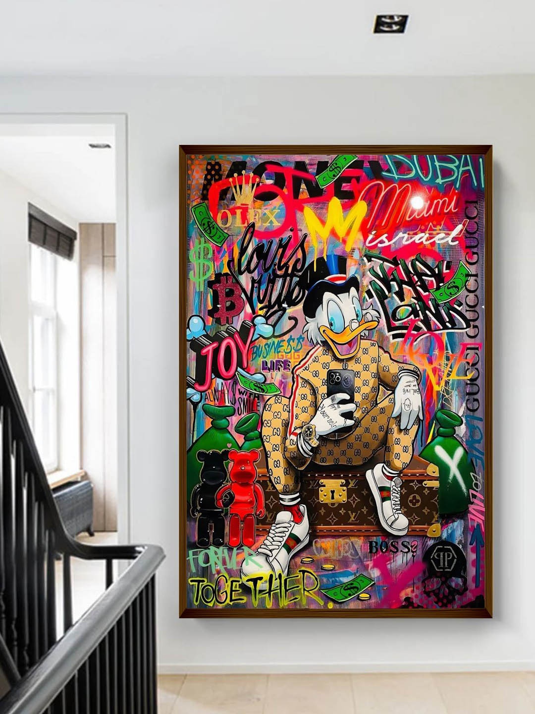 

The Art House Red & Yellow Abstract Painting Wall Art