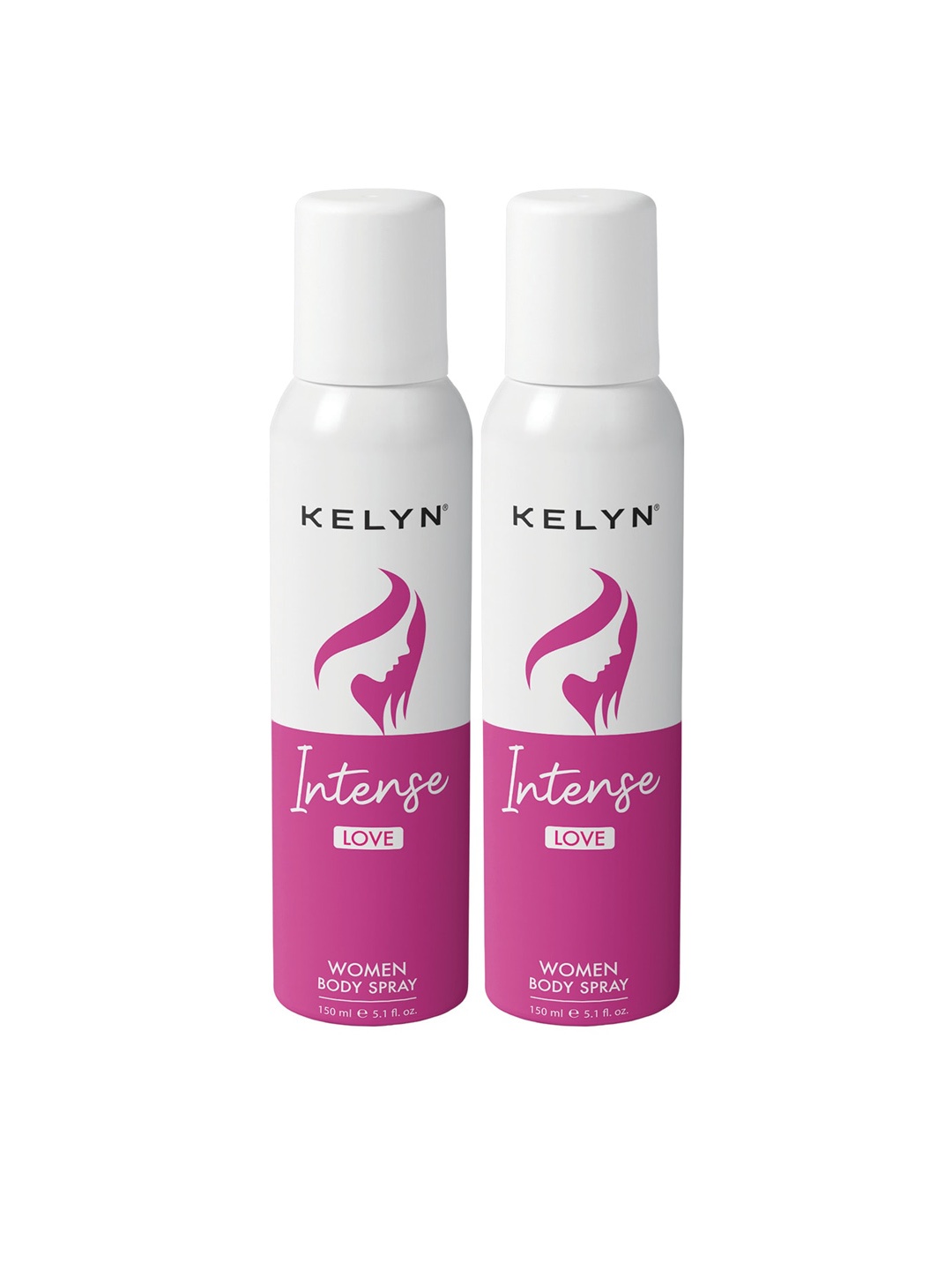 

KELYN Women Intense Set Of 2 Love Deodorant Body Spray - 150ml Each, Multi