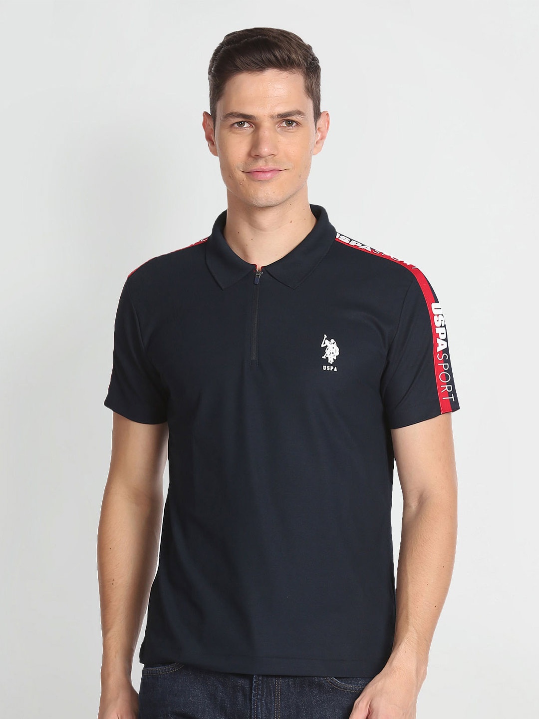 

U.S. Polo Assn. Polo Collar Slim Fit T-shirt, Navy blue